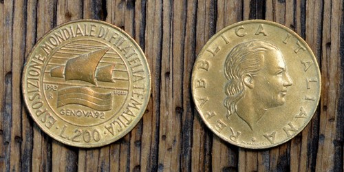 Moneta commemorativa italia - commemorativa,