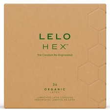 Lelo Hex Organic - Preservativi Naturali Lubrificati Confezione da 36