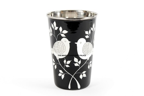 Tazza acciaio dipinta - acciaio,