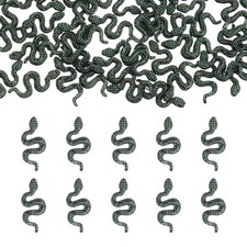 Mini Decorazione, Miniatura Resina Piccoli Animali Statuine (Verde, 100 Pezzi)