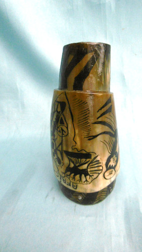 Vaso corno mucca - corno, di