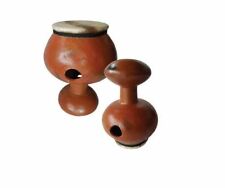 Udu clay drum with goat skin mit haut M