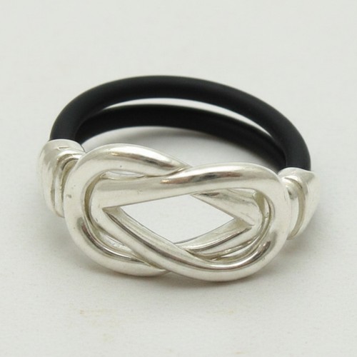 Anello infinito argento - in,