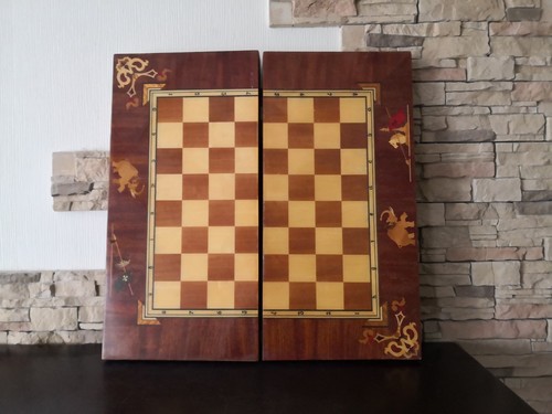 Scacchiera vintage legno - vintage, in