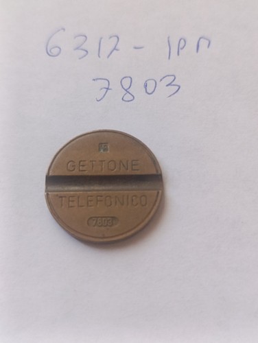 Gettone telefonico 7803 ipm - telefonico,