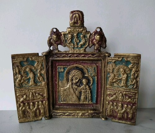 Antica icona viaggio - antica, bronzo
