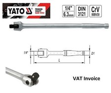 Yato Professional 1/4" x 140 mm maniglia barra flessibile CrV YT-1425