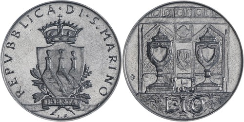 San marino lire alluminio - marino:,