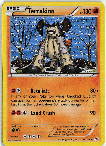 Terrakion 113 tesori - terrakion, 84/113
