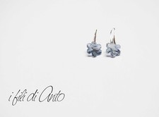 orecchini pendente swarovski, fiocco di neve, nickel free, idea regalo natale