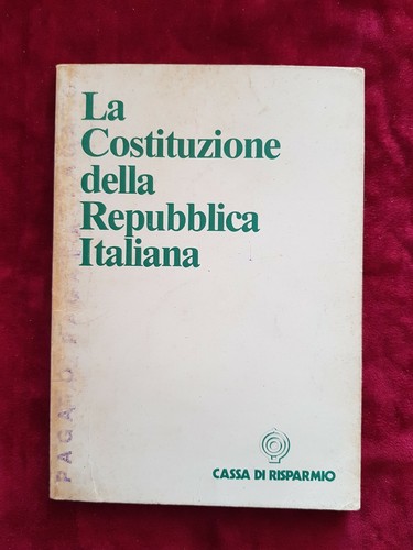 Libro costituzione della - , la