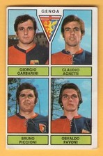 FIGURINA CALCIATORI PANINI 1971/72 - RECUPERO - GARBARINI/AGNETTI/.. - GENOA