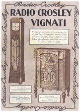 PUBBLICITA' 1932 RADIO CROSLEY