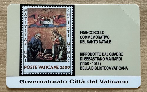 Scheda telefonica vaticano - scheda, n^