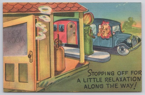 Cartolina lino 1948 - cartolina, divertente