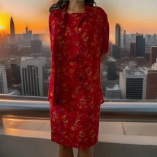 Completo Rosso Seta Donna L