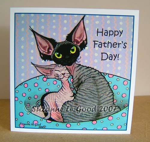 Devon rex cat art fathers - rex,