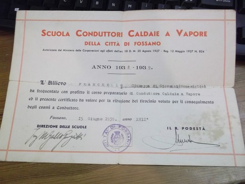 Scuola conduttori caldaie - conduttori,