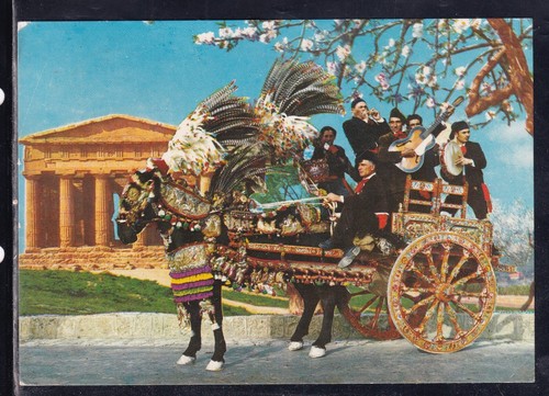 Cartolina agrigento carretto - cartolina,