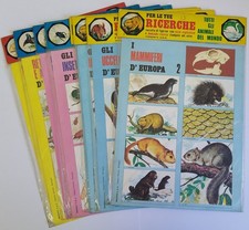 Tutti Gli Animali del Mondo Lotto 8 Fogli Figurine Ricerche Malipiero