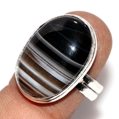 Anello onice nera - , fascia