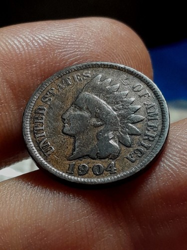 One cent 1904 indian - u.s.a,