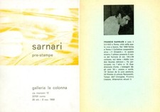 SARNARI, Franco. Pre-stampe. +