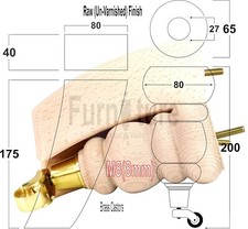 2x Gambe a Ruota per Mobili e