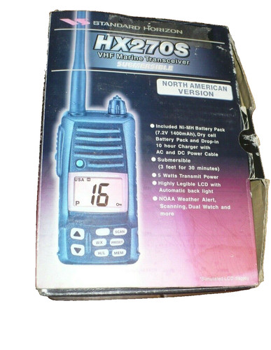 Standard horizon hx270s radio - standard,