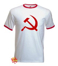 Martello e Falce Comunista, Russia, Politici, Soviet T Shirt Tutte le Taglie