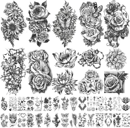 Fogli tatuaggi temporanei - fogli,