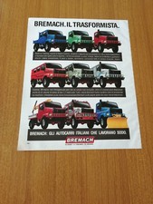 1988 BREMACH GLI AUTOCARRI ITALIANI DA LAVORO INDUSTRIALI CAMION