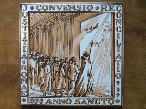 1975 anno santo mattonella - santo,