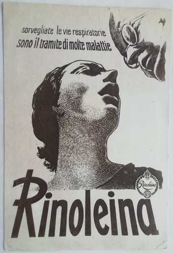 Advertising postcard rinoleina - advertising,