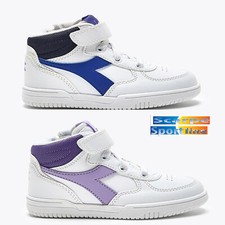 DIADORA RAPTOR MID TD BIANCO SCARPE SPORTIVE  BAMBINI BASKET SNEAKERS