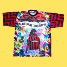 AC Milan Ruud Gullit #10 The Power Size XL Bootleg Vintage Football Shirt 