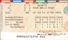 Biglietto calcio partita