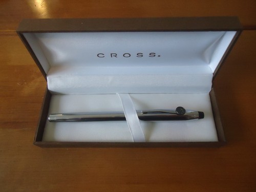 Penna croce argento vintage