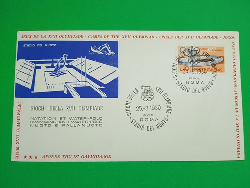 Fdc olimpiadi roma - olimpiadi, 1960