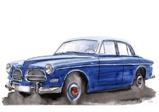 Painting of a Volvo Amazon Limited Edition Print classic Volvo Gift