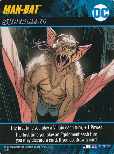Man bat comics - dc, deck