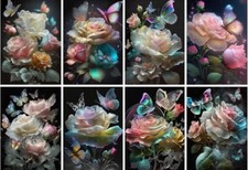 BLUEDP Confezione 8 Fiori