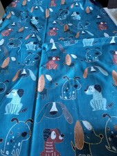 Sciarpa Cani Blu Bordi Dorati