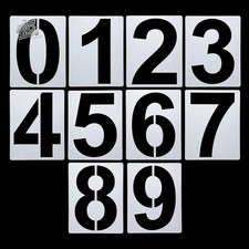 Set stencil con numeri - set,