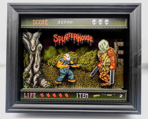Splatterhouse shadowbox - splatterhouse, 3d