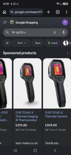 Termocamera flir tg165 - flir, tg165-x
