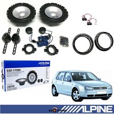 Kit 4 Casse Altoparlanti Alpine Anteriori=Posteriori per VW Golf IV dal 1997-04