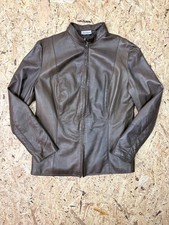 Giacca di pelle marrone donna