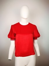 ZARA MAGLIETTA MAGLIA T- SHIRT DONNA TAGLIA S COLORE ROSSO