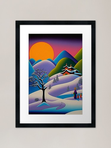 Stampa artistica con cornice